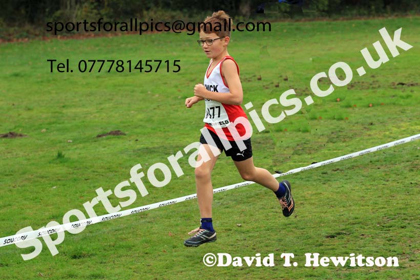 Boys Under-13s, 2022 National Cross Country Relays, Berry Hill Park, Mansfield.  Photo: David T. Hewitson/Sports for All Pics